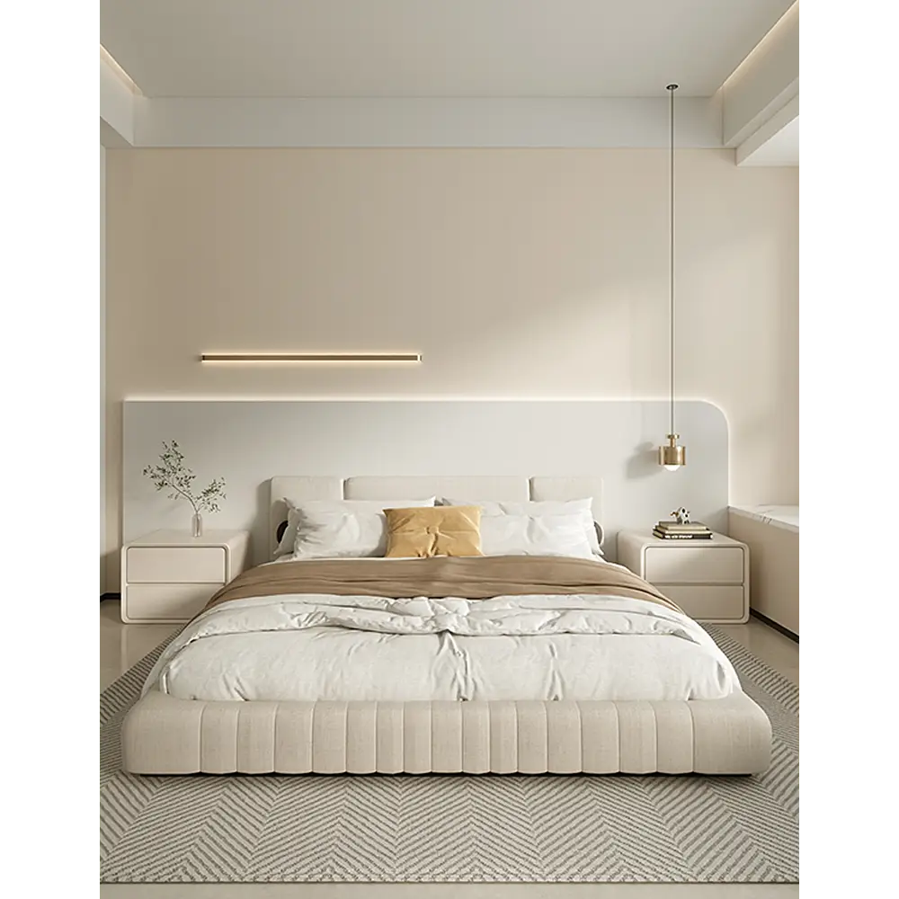 Calliope Modern Contemporary Bedside Table White