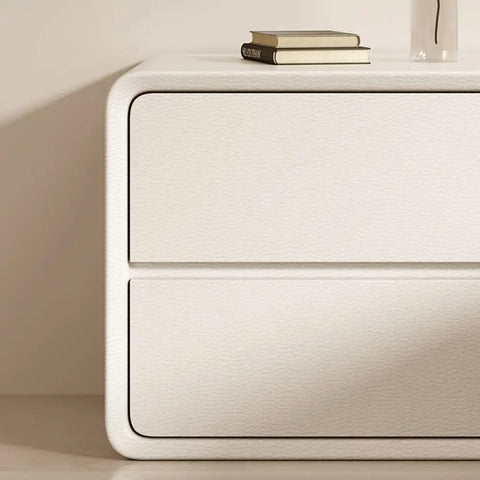 Calliope Modern Contemporary Bedside Table White