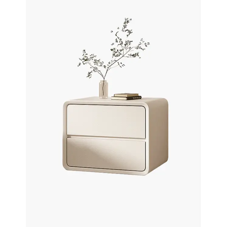 Calliope Modern Contemporary Bedside Table White