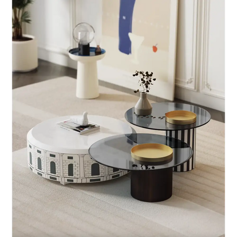 Calloway Nesting Coffee Table Set 3 Tables