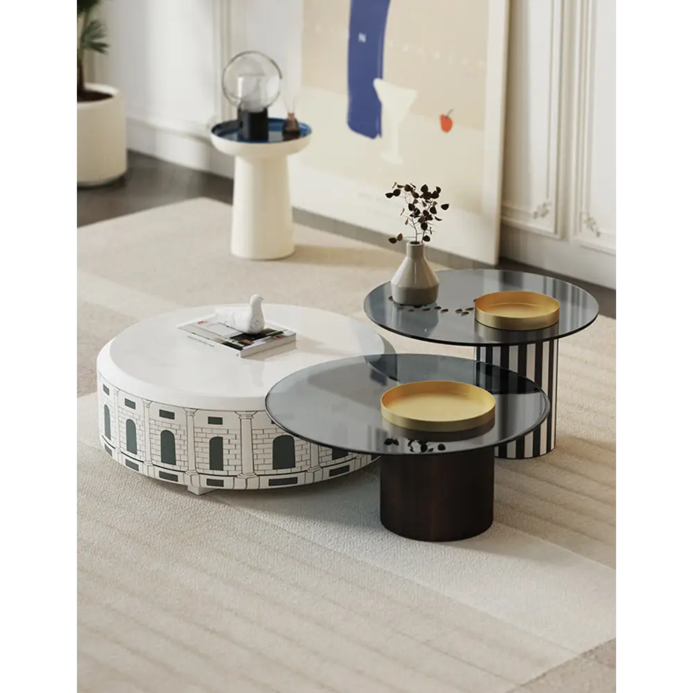 Calloway Nesting Coffee Table Set 3 Tables