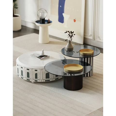 Calloway Nesting Coffee Table Set 3 Tables