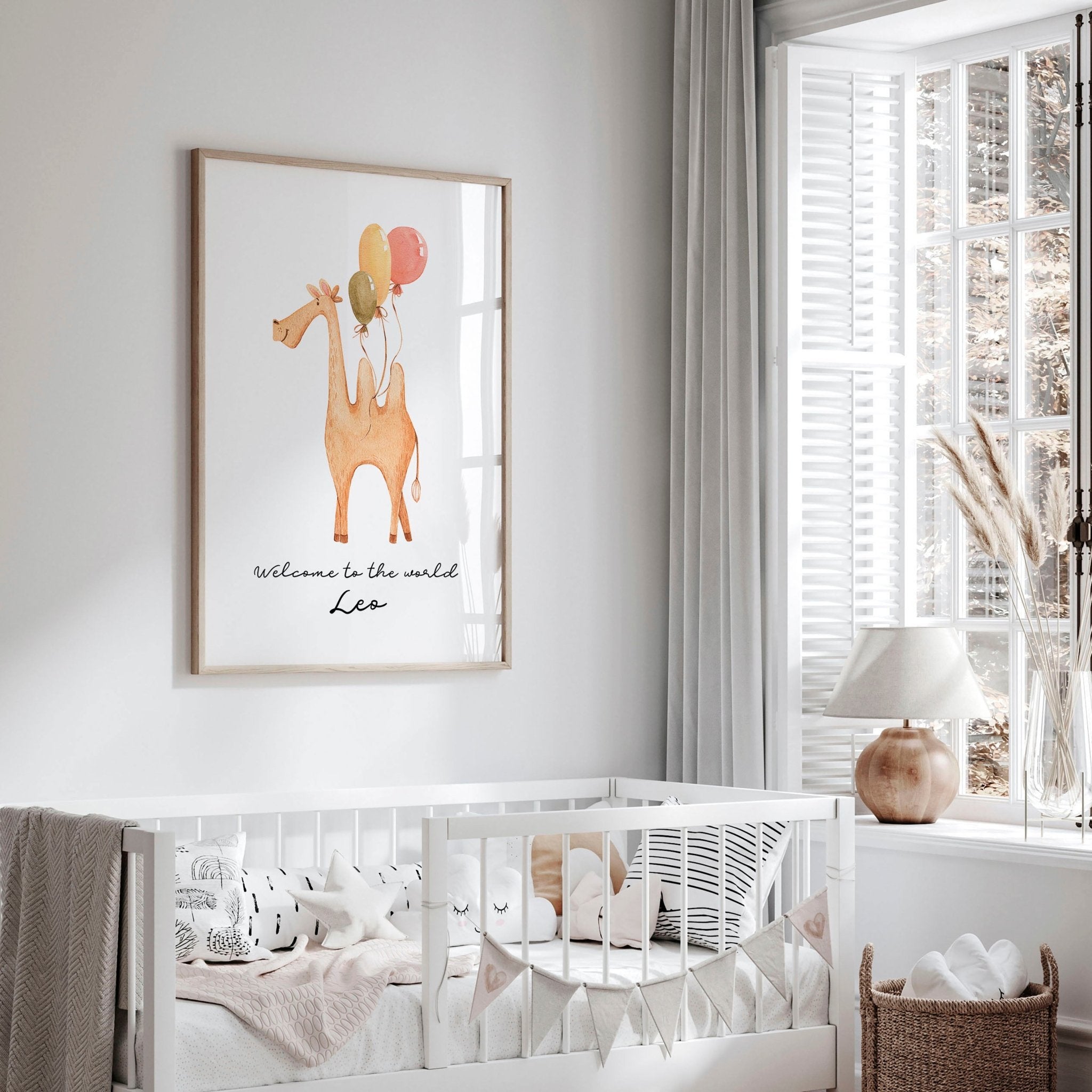 Animal prints for nursery decor Camel wall art print