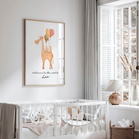 Animal prints for nursery decor Camel wall art print