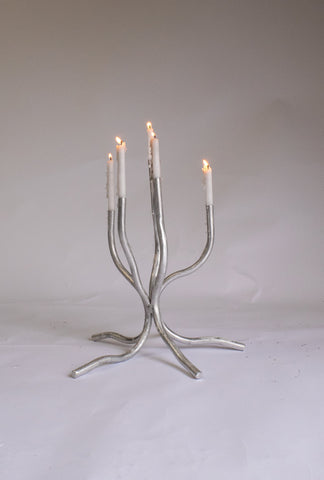 Aluminium Small Candelabra