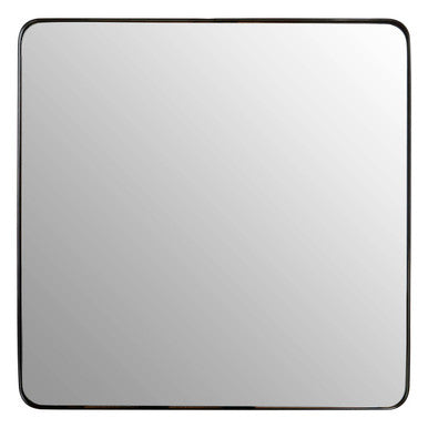 Candi matt black square wall mirror with sleek matt black square metal frame perfect for modern decor