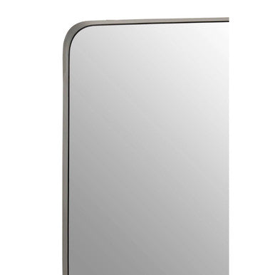 A sleek candi matt black square wall mirror with a thin metallic frame perfect for modern decor