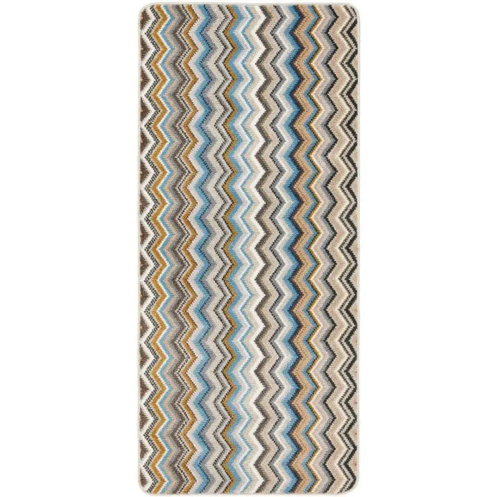Candy Washable Indoor Mat Chevron Design - 67X100 cm / Green - Rugs