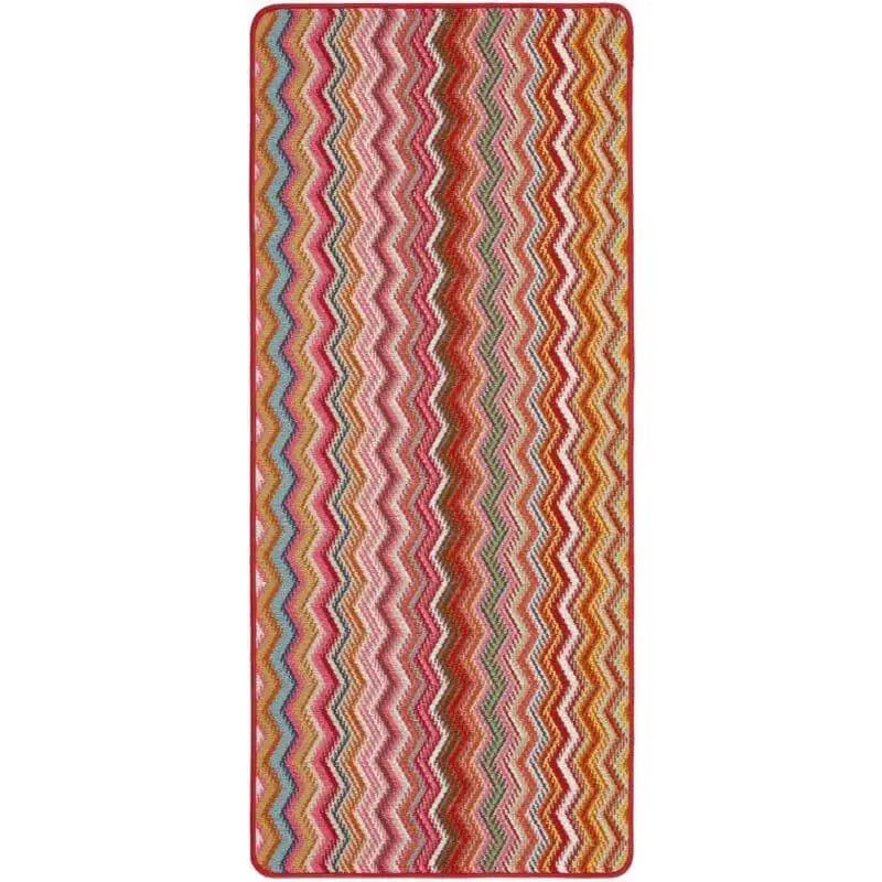 Candy Washable Indoor Mat Chevron Design - 67X100 cm / Red - Rugs