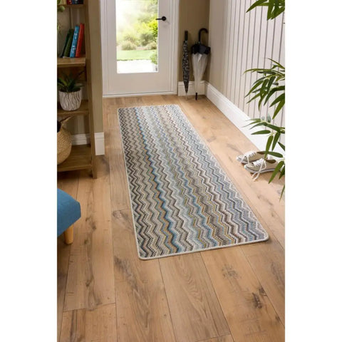 Candy Washable Indoor Mat Chevron Design - Rugs