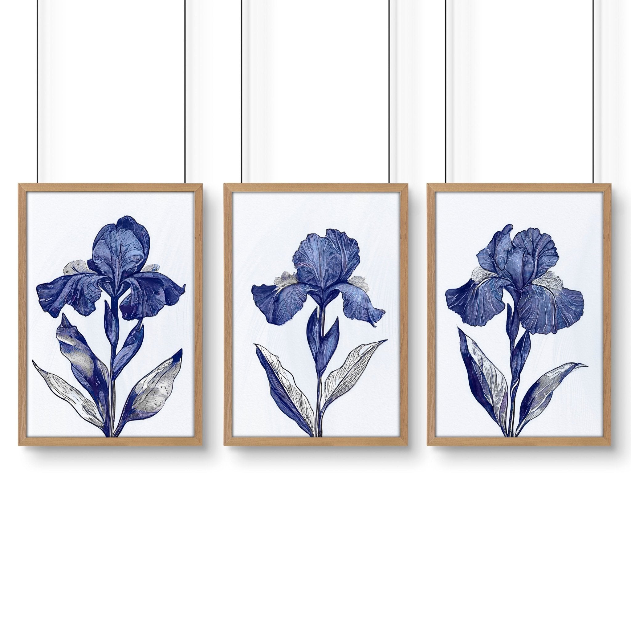 Canvas Art Wall Prints | Set of 3 Botanical Wall art Prints