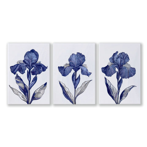 Canvas Art Wall Prints | Set of 3 Botanical Wall art Prints