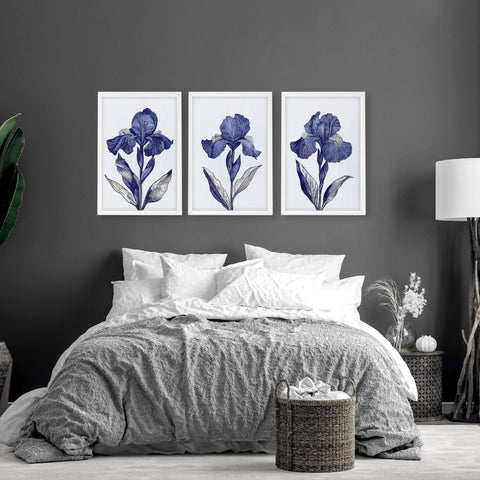 Canvas Art Wall Prints | Set of 3 Botanical Wall art Prints