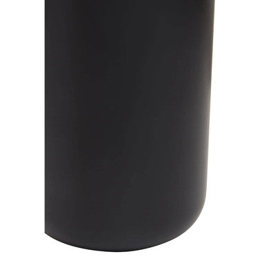 Canyon black toothbrush holder with a sleek black cylindrical matte finish perfect for bathroom storage