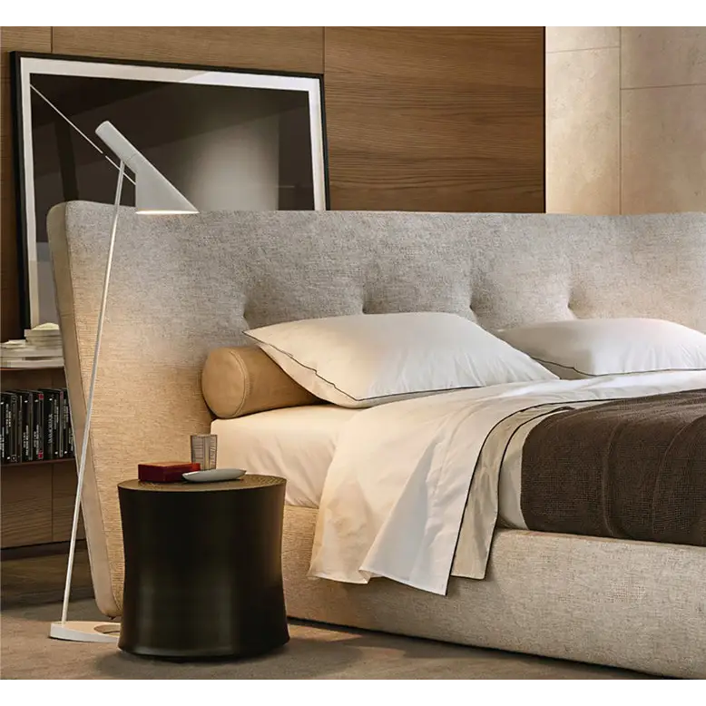 Carlos King Size Super King Size Bed No Storage Grey