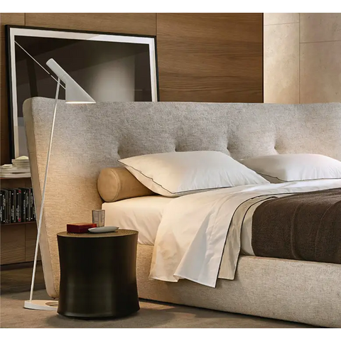 Carlos King Size Super King Size Bed No Storage Grey