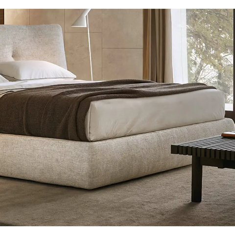 Carlos King Size Super King Size Bed No Storage Grey