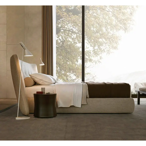 Carlos King Size Super King Size Bed No Storage Grey