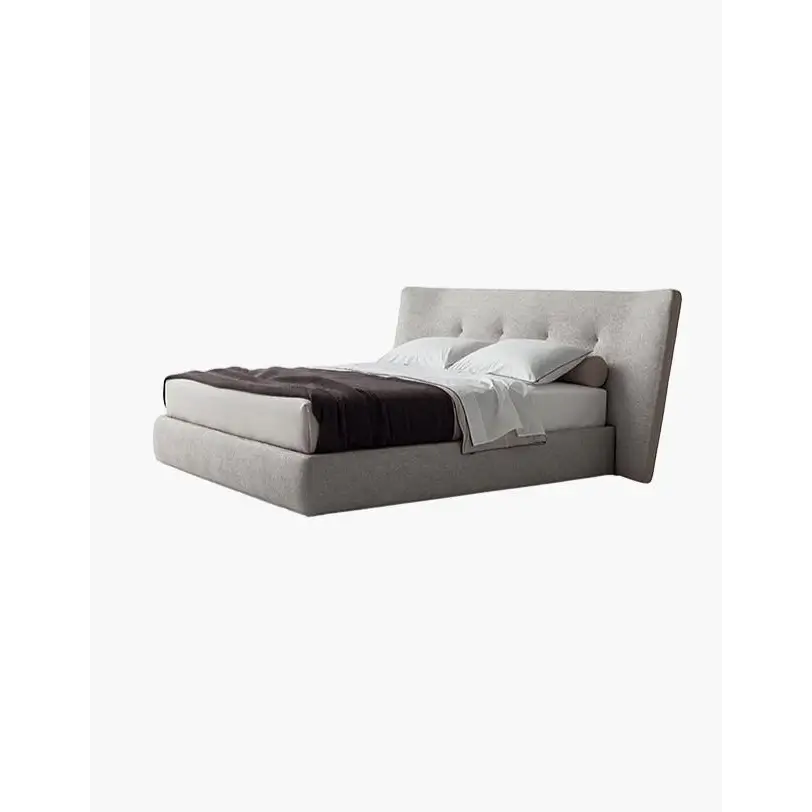 Carlos King Size Super King Size Bed No Storage Grey