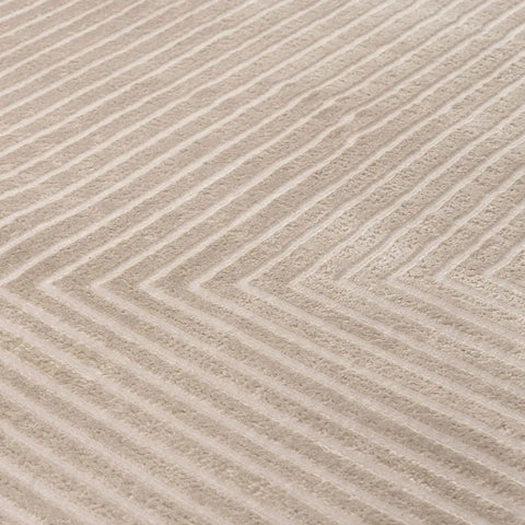 Carmel Beige-Cream Geometric Rug | 6050 - Rugs