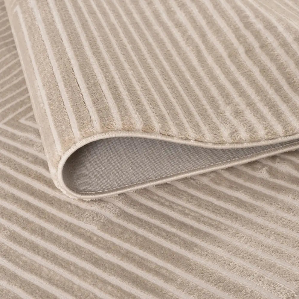 Carmel Beige-Cream Geometric Rug | 6050 - Rugs