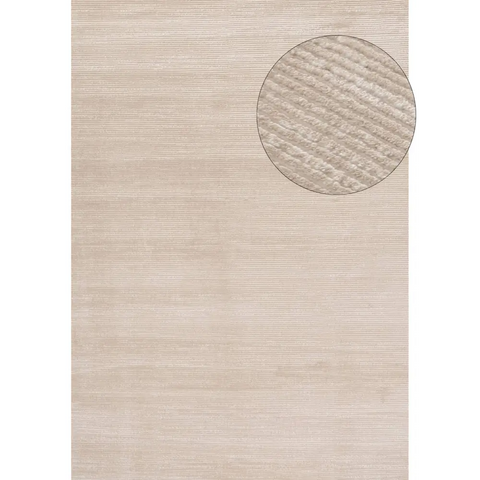 Carmel Beige-Cream Striped Rug | 6020 - 80X150 cm - Rugs