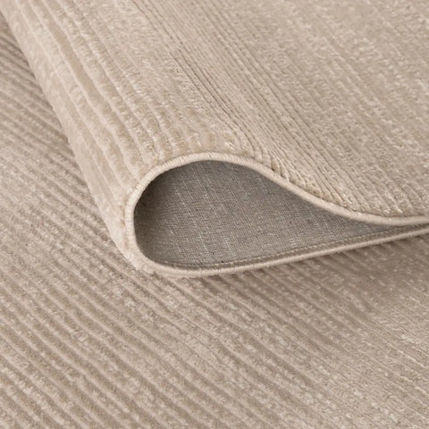 Carmel Beige-Cream Striped Rug | 6020 - Rugs