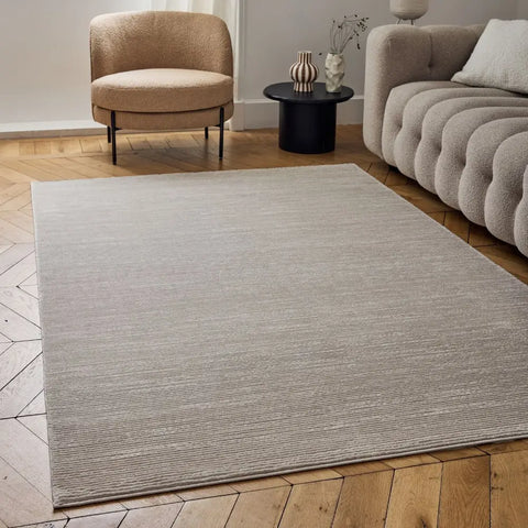 Carmel Beige-Cream Striped Rug | 6020 - Rugs