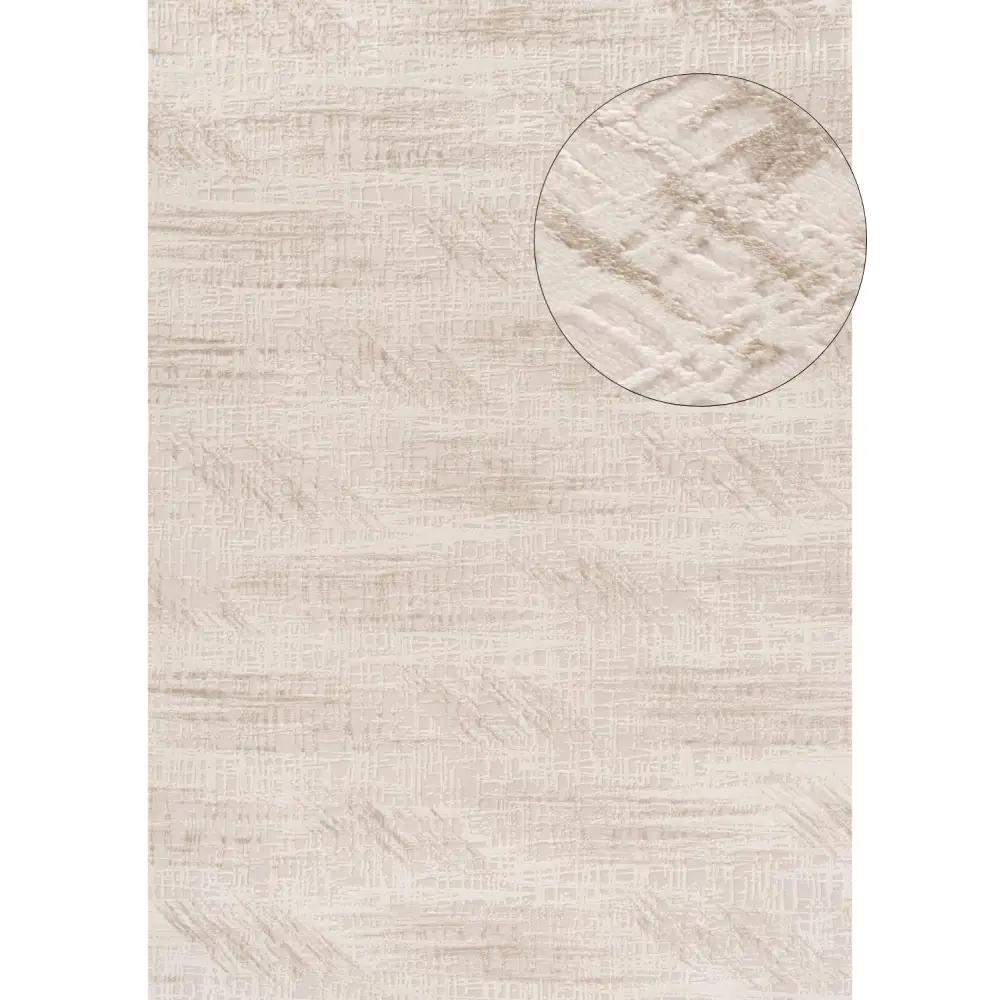 Carmel Cream-Beige Abstract Rug | 6030 - 80X150 cm - Rugs