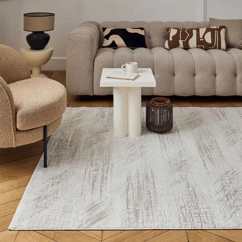 Carmel Cream-Beige Abstract Rug | 6030 - Rugs