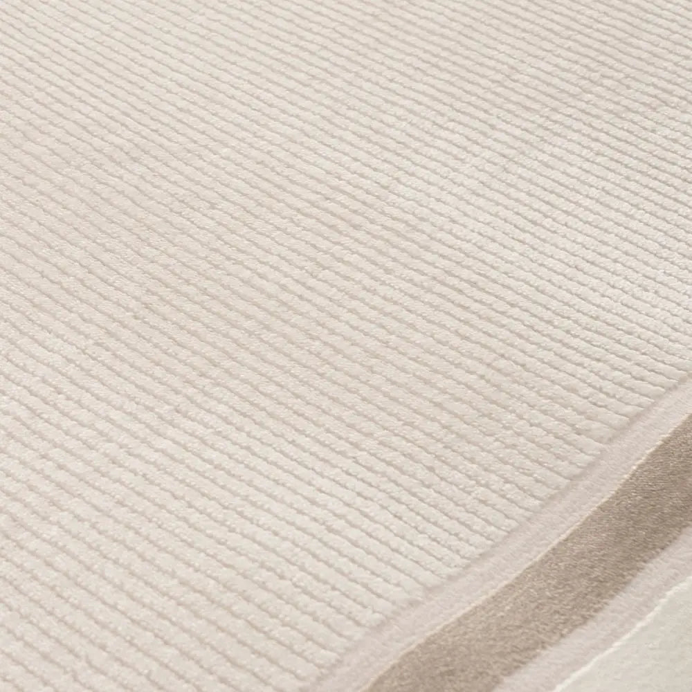 Carmel Cream-Beige Bordered Rug | 6060 - Rugs