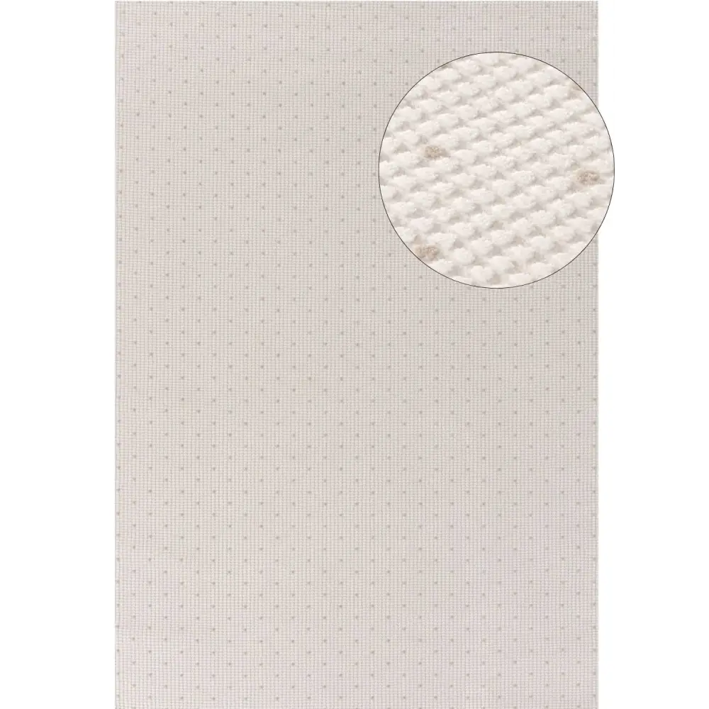 Carmel Cream-Beige Dots Rug | 6080 - 80X150 cm - Rugs