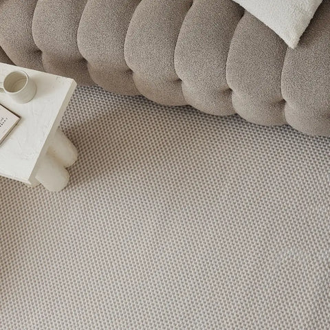 Carmel Cream-Beige Dots Rug | 6080 - Rugs