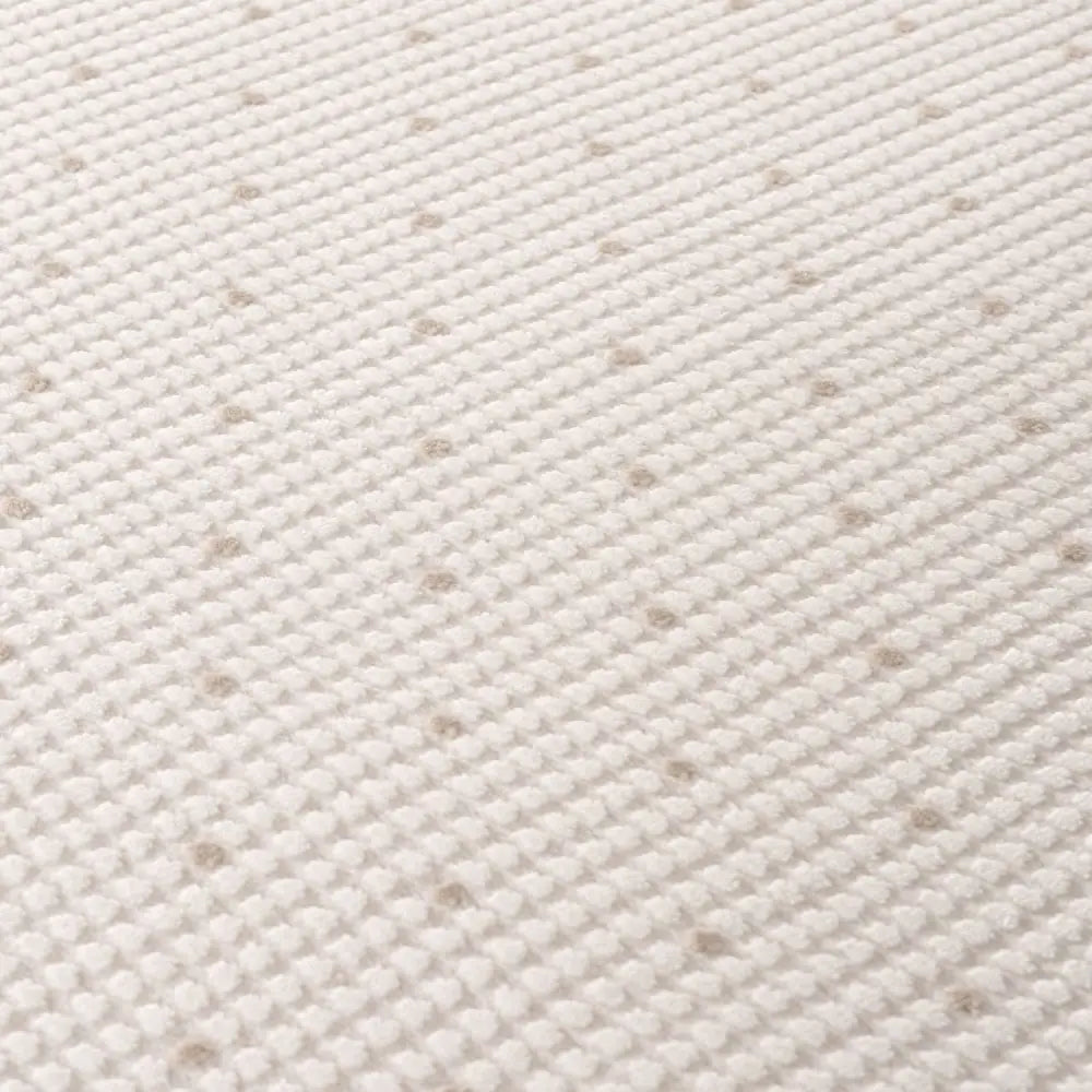 Carmel Cream-Beige Dots Rug | 6080 - Rugs