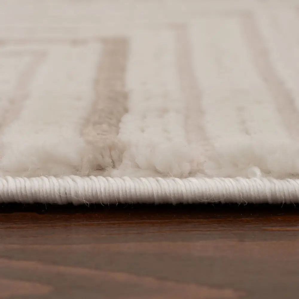 Carmel Cream-Beige Geometric Rug | 6040 - Rugs