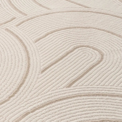 Carmel Cream-Beige Geometric Rug | 6070 - Rugs