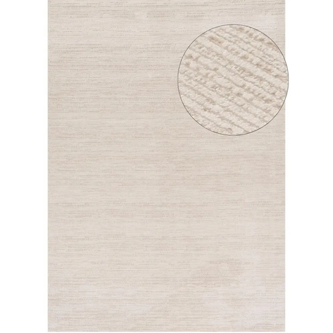 Carmel Cream-Beige Striped Rug | 6010 - 80X150 cm - Rugs
