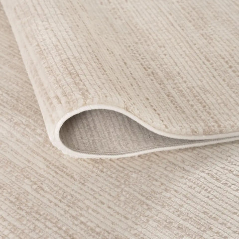 Carmel Cream-Beige Striped Rug | 6010 - Rugs