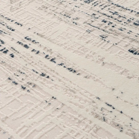 Carmel Cream-Blue Abstract Rug | 6030 - Rugs