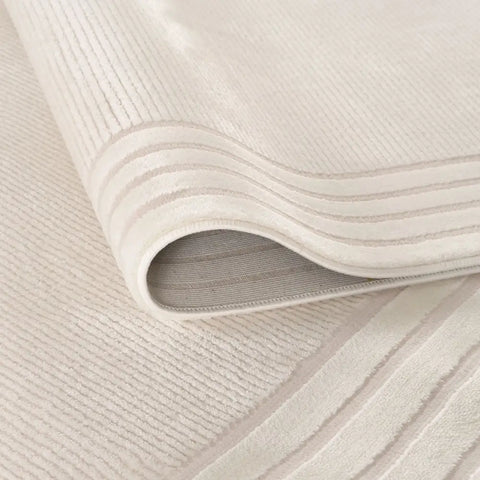 Carmel Cream Bordered Rug | 6060 - Rugs