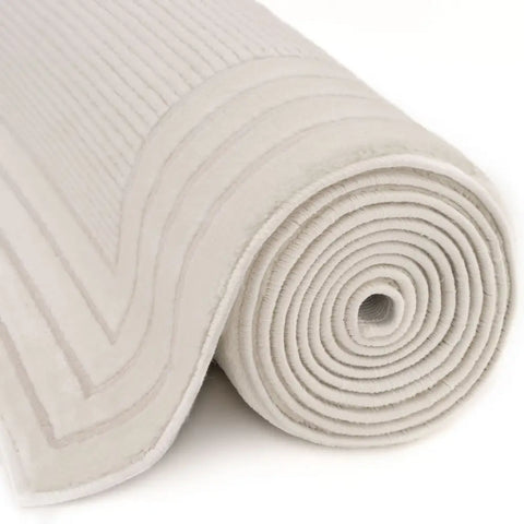 Carmel Cream Bordered Rug | 6060 - Rugs