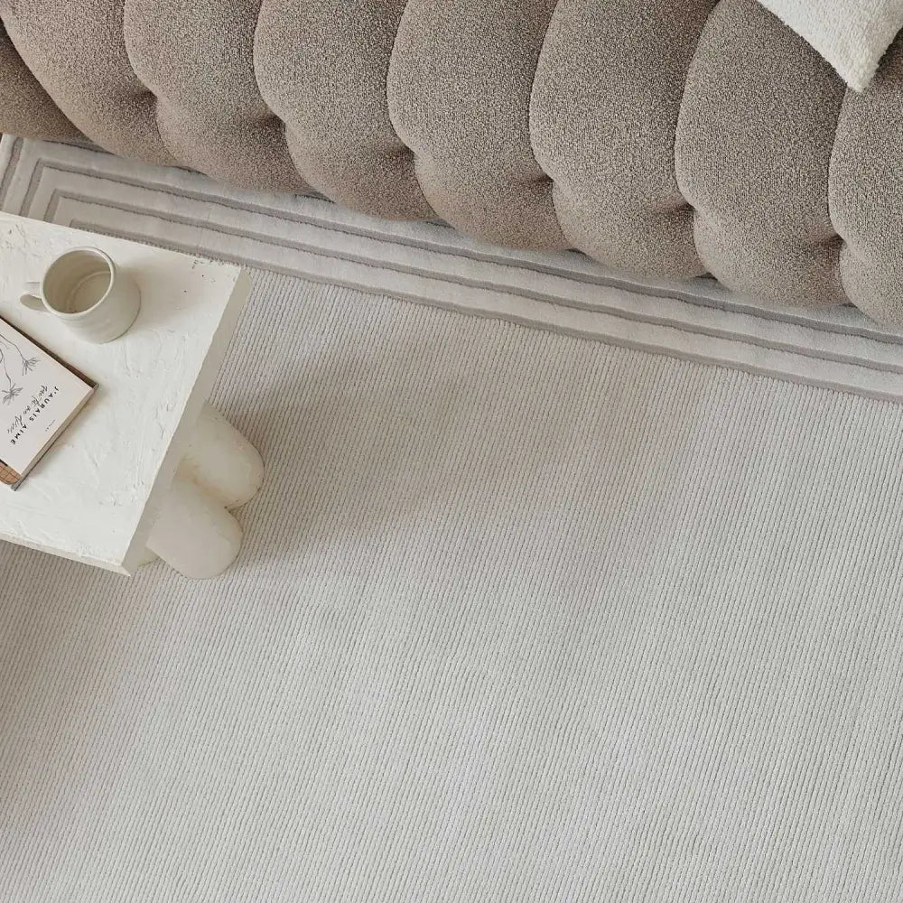 Carmel Cream Bordered Rug | 6060 - Rugs