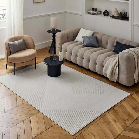 Carmel Cream Geometric Rug | 6040 - Rugs