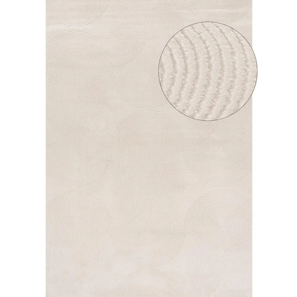 Carmel Cream Geometric Rug | 6070 - 80X150 cm - Rugs