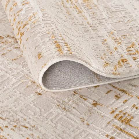 Carmel Cream-Gold Abstract Rug | 6030 - Rugs