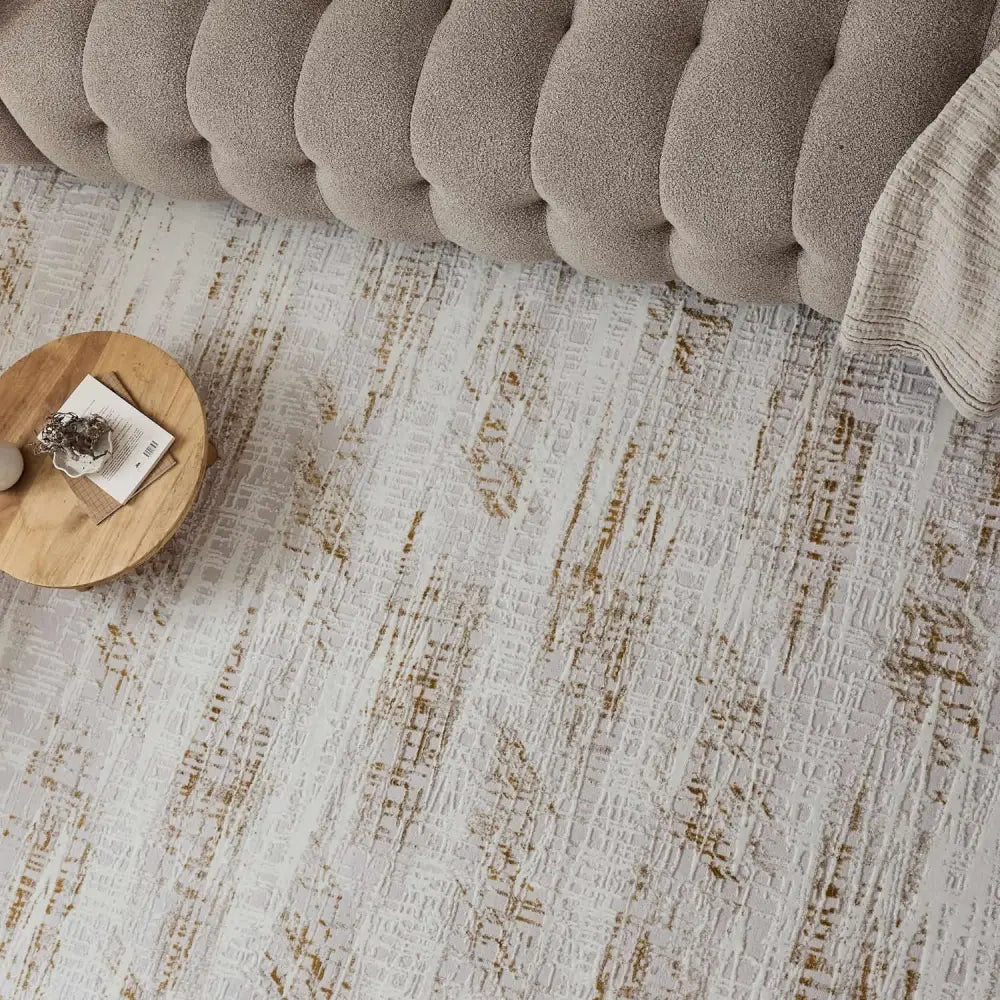 Carmel Cream-Gold Abstract Rug | 6030 - Rugs