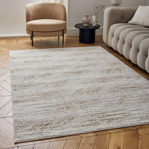 Carmel Cream-Gold Abstract Rug | 6030 - Rugs