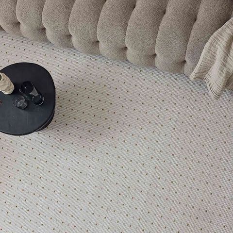 Carmel Cream-Gold Dots Rug | 6080 - Rugs