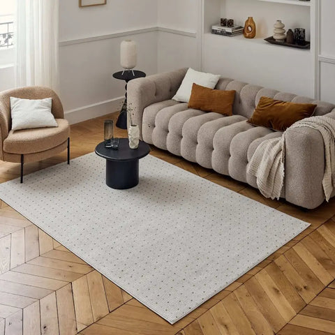 Carmel Cream-Gold Dots Rug | 6080 - Rugs