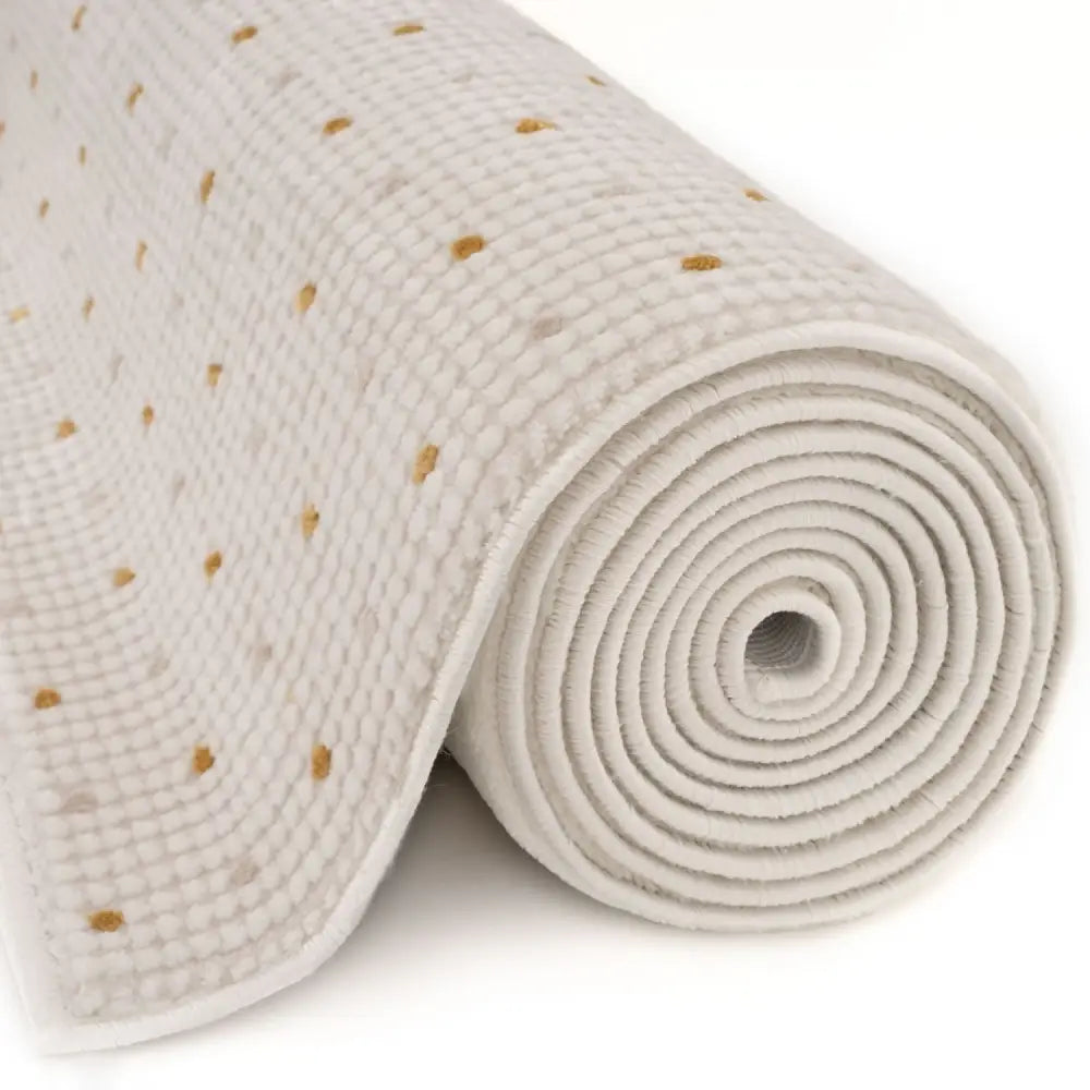 Carmel Cream-Gold Dots Rug | 6080 - Rugs